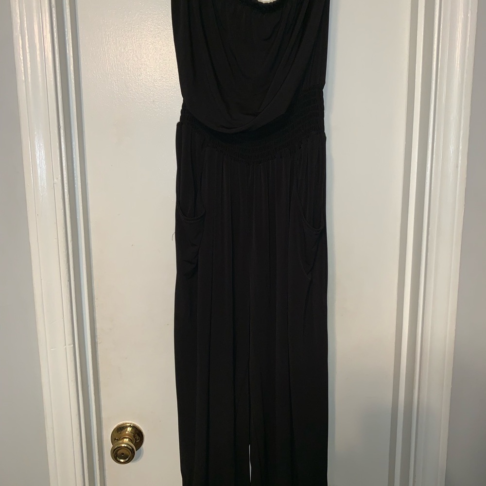 Strapless Ashley Stewart romper